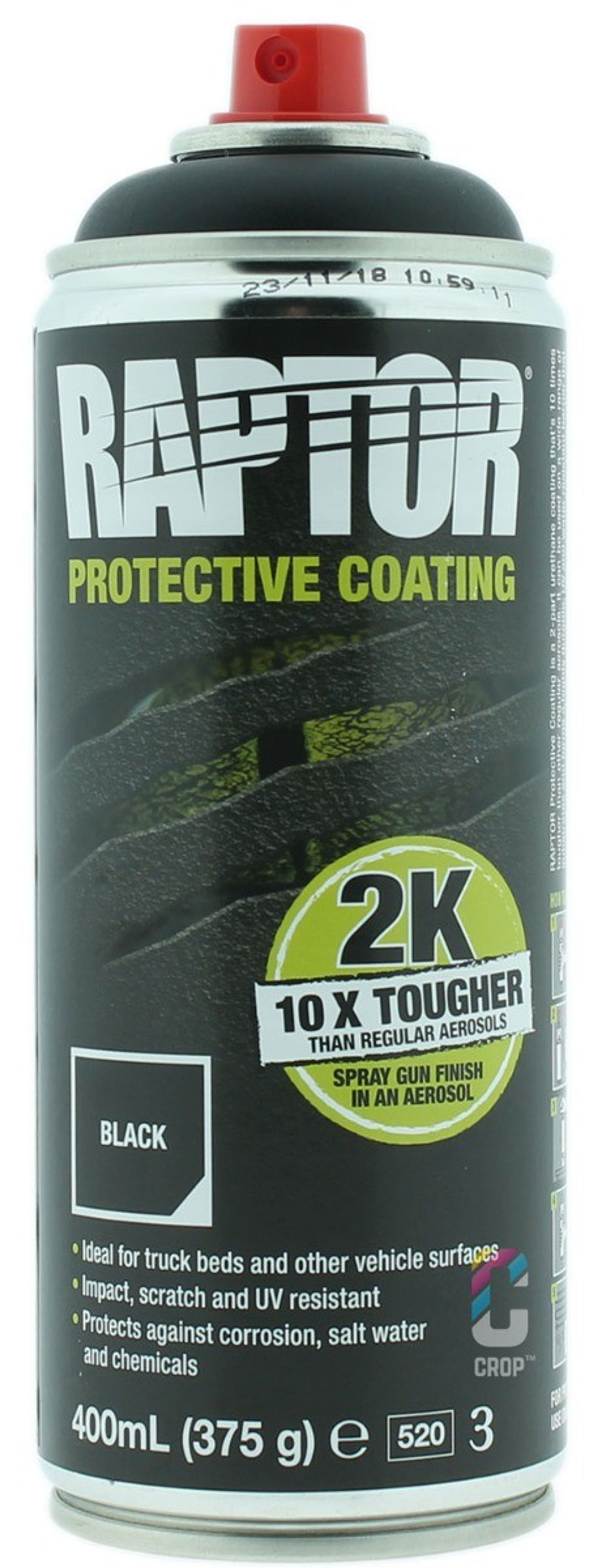 Raptor Liner 2K Bedliner Verf ZWART spuitbus Kopen? - CROP
