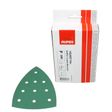 RUPES HQ400 Delta - Papel de lija de poliéster con 10 agujeros - 25 piezas