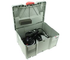 Lijadora eléctrica RUPES SKORPIO E2 150mm en Systainer – órbita excéntrica de 6mm