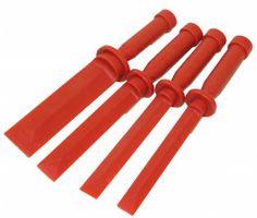 Schaber Satz Kunststoff 4-teilig zum Entfernen von Klebegewichten, Dichtungen uzw