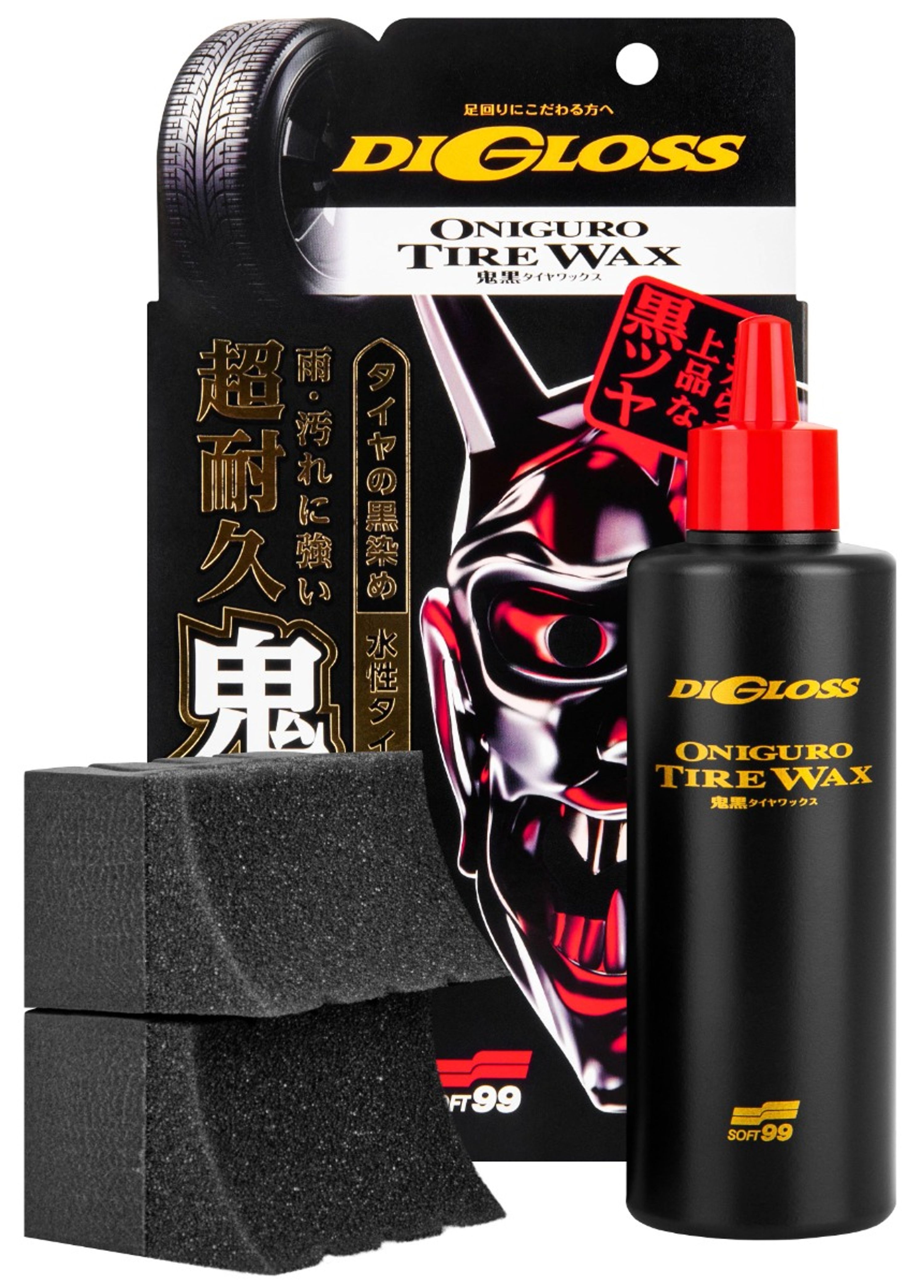 Buy Soft99 Digloss Black Devil Tire Wax 200ml + Applicator Pads