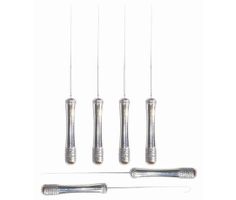 Flusennadelsatz (6 Nadeln mit Halter)