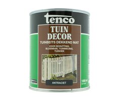 Tenco Tuindecor Antraciet Mat 1 liter