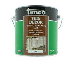 Tenco Tuindecor Wit Mat 2,5 liter