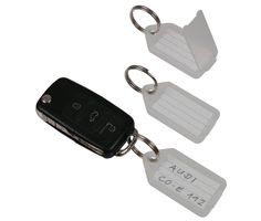 Llaveros transparentes MULTI por 100 unidades