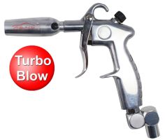 TURBO-GUN Pistola de polvo y soplado con regulador de aire incorporado y boquilla de gran caudal