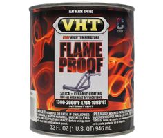Peinture noire mate résistante jusqu'à 1093 °C  - Flame Proof de VHT