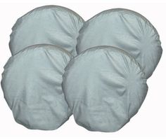 Taparuedas de lona JUMBO con aro metálico para ruedas de 22 pulgadas / 4 piezas