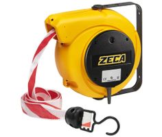 ZECA 4801 Automatikspule mit Absperrband Rot/Weiß 20 Meter