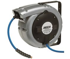 Enrouleur automatique de tuyau air et eau argenté 9 mètres 10mm ZECA 813