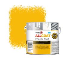 Zinsser Allcoat Interior Wall Paint RAL 1003 Signal yellow - 2,5 liter