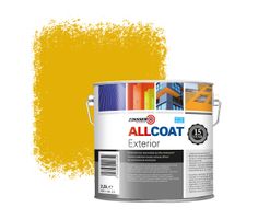 Zinsser Allcoat Exterior Muurverf RAL 1004 Goudgeel - 2,5 liter