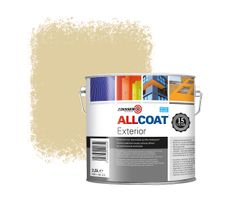 Zinsser Allcoat Exterior Muurverf RAL 1014 Ivoorkleurig - 2,5 liter