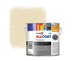 Zinsser Allcoat Exterior Muurverf RAL 1015 Licht ivoorkleurig - 2,5 liter
