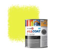 Zinsser Allcoat Exterior Wall Paint RAL 1016 Sulfur yellow - 1 liter
