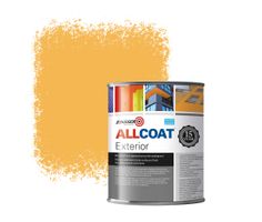 Zinsser Allcoat Exterior Wall Paint RAL 1017 Saffron yellow - 1 liter