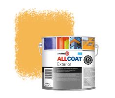 Zinsser Allcoat Exterior Muurverf RAL 1017 Saffraangeel - 2,5 liter