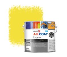 Zinsser Allcoat Exterior Muurverf RAL 1018 Zinkgeel - 2,5 liter