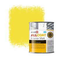 Zinsser Allcoat Interior Wall Paint RAL 1018 Zinc yellow - 1 liter