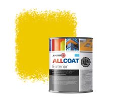Zinsser Allcoat Exterior Wall Paint RAL 1021 Rape yellow - 1 liter