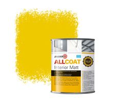 Zinsser Allcoat Interior Wall Paint RAL 1021 Rape yellow - 1 liter