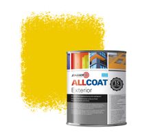 Zinsser Allcoat Exterior Wall Paint RAL 1023 traffic yellow - 1 liter