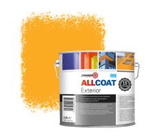 Zinsser Allcoat Exterior Muurverf RAL 1033 Dahliageel - 2,5 liter