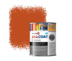 Zinsser Allcoat Exterior Wall Paint RAL 2001 Red orange - 1 liter