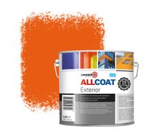 Zinsser Allcoat Exterior Muurverf RAL 2004 Zuiver oranje - 2,5 liter
