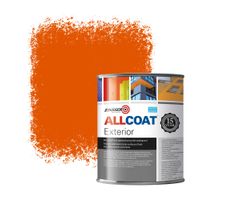 Zinsser Allcoat Exterior Wall Paint RAL 2009 traffic orange - 1 liter