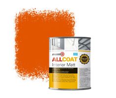 Zinsser Allcoat Interior Wall Paint RAL 2009 traffic orange - 1 liter