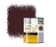 Zinsser Allcoat Interior Wall Paint RAL 3007 Black red - 1 liter