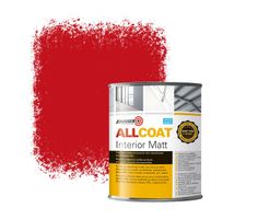 Zinsser Allcoat Interior Wandfarbe RAL 3020 Verkehrsrot - 1 Liter
