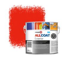 Zinsser Allcoat Exterior Wall Paint RAL 3028 Pure red - 2,5 liter