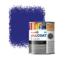Zinsser Allcoat Per Pareti Per Uso Esterno RAL 5002 Blu oltremare - 1 litro
