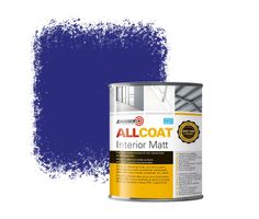 Zinsser Allcoat Interior Wall Paint RAL 5002 Ultramarine blue - 1 liter