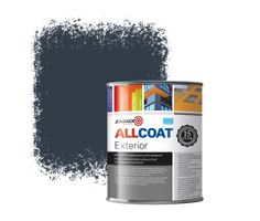 Zinsser Allcoat Exterior Wall Paint RAL 5008 Grey blue - 1 liter