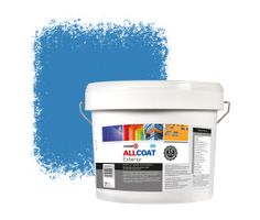 Zinsser Allcoat Pintura Exterior para Paredes RAL 5012 Azul luminoso - 10 litro