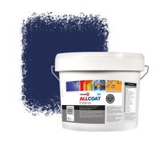 Zinsser Allcoat Pintura Exterior para Paredes RAL 5013 Azul cobalto - 10 litro