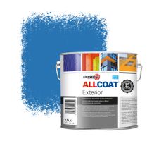 Zinsser Allcoat Exterior Außen-Wandfarbe RAL 5015 Himmelblau - 2,5 liter