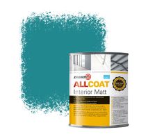 Zinsser Allcoat Interior Wall Paint RAL 5018 Turquoise blue - 1 liter