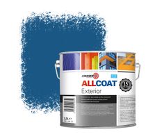 Zinsser Allcoat Exterior Außen-Wandfarbe RAL 5019 Capriblau - 2,5 liter