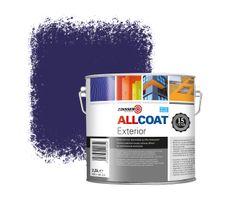 Zinsser Allcoat Exterior Außen-Wandfarbe RAL 5022 Nachtblau - 2,5 liter