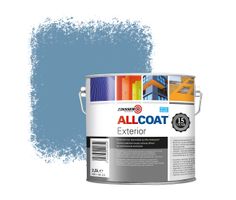 Zinsser Allcoat Exterior Außen-Wandfarbe RAL 5024 Fernblau - 2,5 liter