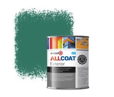 Zinsser Allcoat Per Pareti Per Uso Esterno RAL 6000 Verde patina - 1 litro