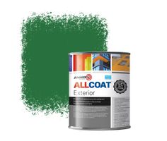 Zinsser Allcoat Per Pareti Per Uso Esterno RAL 6001 Verde smeraldo - 1 litro