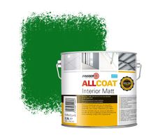 Zinsser Allcoat Interior Wall Paint RAL 6002 Leaf green - 2,5 liter