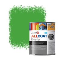 Zinsser Allcoat Exterior Wall Paint RAL 6018 Yellow green - 1 liter