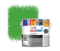 Zinsser Allcoat Per Pareti Per Uso Esterno RAL 6018 Verde giallastro - 2,5 litro
