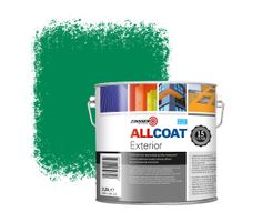 Zinsser Allcoat Per Pareti Per Uso Esterno RAL 6024 Verde traffico - 2,5 litro